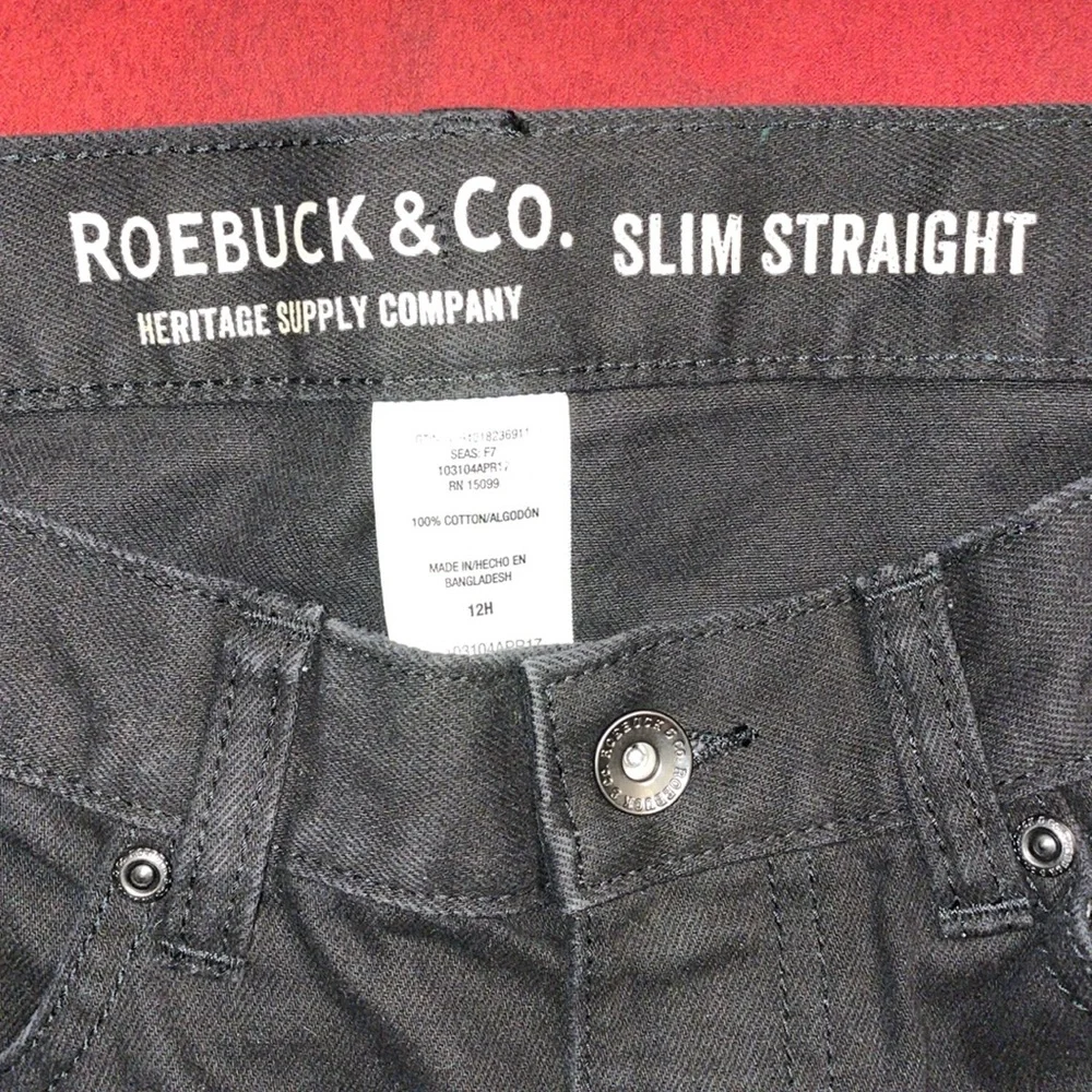 Boys size 12 husky slim straight jeans